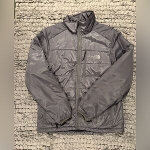 The North Face Men's Silver/Gray Puffer Jacket